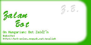 zalan bot business card